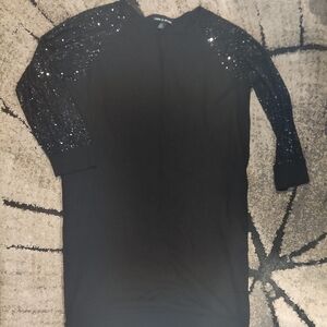 Cable & Gauge Black Knit Top